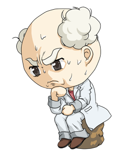 博士が悩んでる